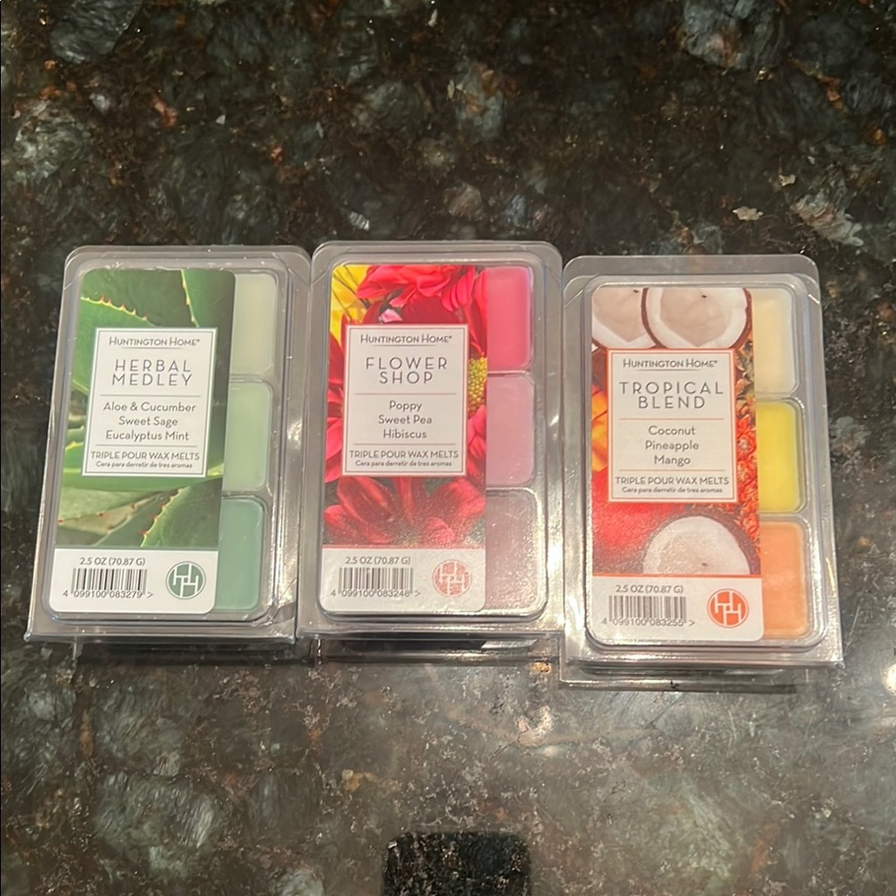 Wax Melts Set - Herbal Medley, Flower Shop, Tropical Blend